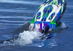Traxxas 103076-4-GRNSET2SPARTAN SR 36-Zoll Rennboot Brushless RTR, grün Set 2 mit Traxxas Duo Ladegerät + 2x 2S LiPo-Akku 7600mAh