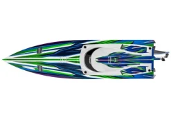 Traxxas 103076-4-GRNSPARTAN SR 36-Zoll Rennboot Brushless RTR, grün mit Selbstaufrichtung
