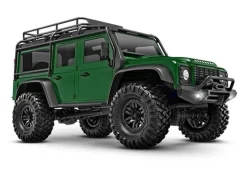 Traxxas 97054-1GRNTRX-4M Land Rover Defender 4x4 Crawler 1:18, grün - 100% RTR