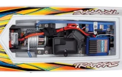 Traxxas 38104-8ORNGBLAST weiß/orange 23-Zoll Rennboot Brushed mit Akku & Lader