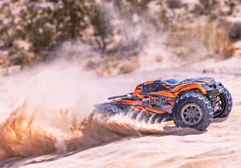 Traxxas 107154-1-ORNGMINI-MAXX 4WD BL-2S Brushless, HD-Teile, RTR, orange