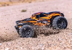 Traxxas 107154-1-ORNGSET1MINI-MAXX 4WD BL-2S Brushless, HD-Teile, RTR, orange Set mit zweitem Akku und EZ-Peak Plus Ladegerät
