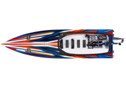 Traxxas 103076-4-ORNGSPARTAN SR 36-Zoll Rennboot Brushless RTR, orange mit Selbstaufrichtung