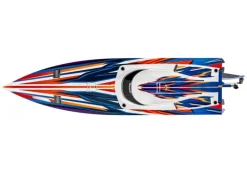 Traxxas 103076-4-ORNGSPARTAN SR 36-Zoll Rennboot Brushless RTR, orange mit Selbstaufrichtung
