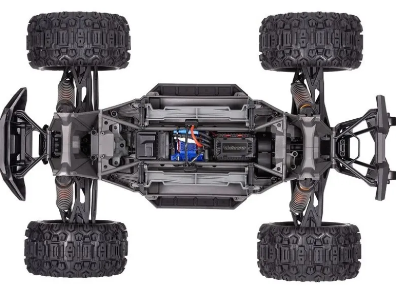 Traxxas 77096-4ORNGX-MAXX 8S 4x4 VXL Brushless Monster-Truck 1/7 RTR, orange Neuste Version < 07.2025 Belted Reifen und MG Servo