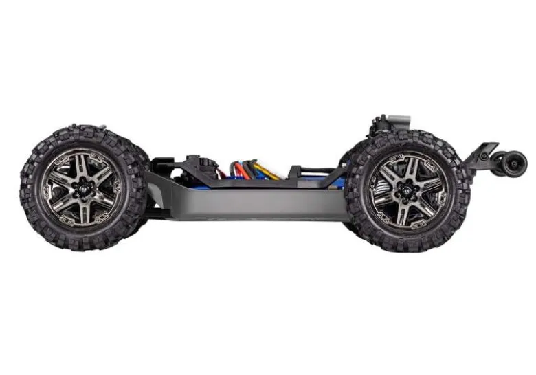 Traxxas 67376-4REDSET1Rustler 4x4 VXL HD 1:10 Brushless Stadium-Truck RTR, rot inkl. Traxxas 3S 5000 Lipo-Akku & EZ-Peak Ladegerät
