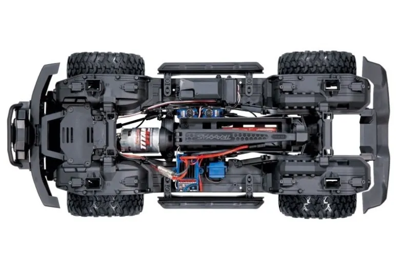 Traxxas 92076-4REDSET2TRX-4 2021 Ford Bronco Crawler rot RTR 1:10 + Akku+Lader