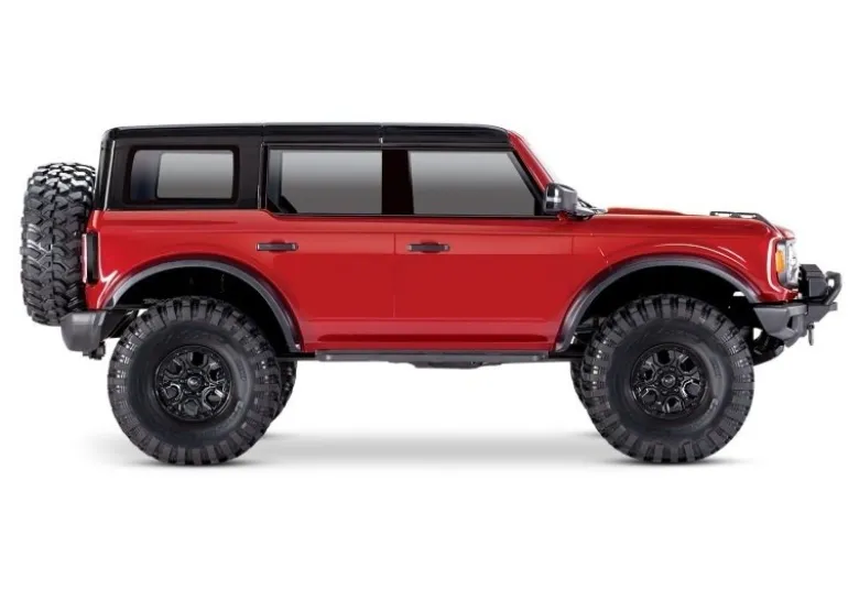 Traxxas 92076-4REDSET2TRX-4 2021 Ford Bronco Crawler rot RTR 1:10 + Akku+Lader