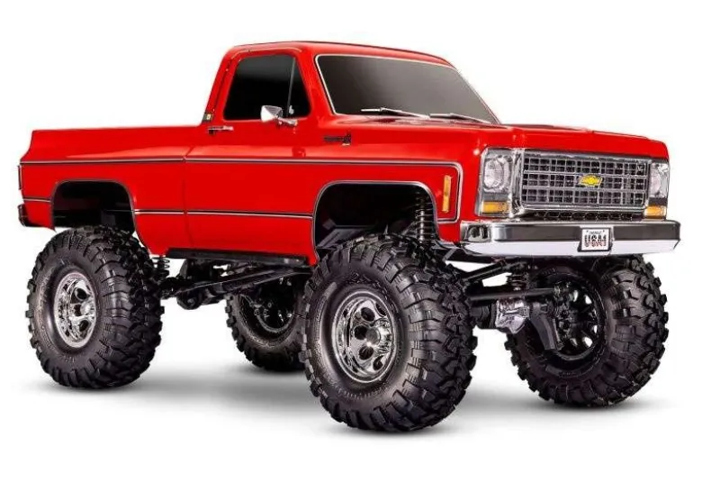 Traxxas 92056-4REDTRX-4 Chevy K10 High-Trail rot 4WD Crawler 1:10 RTR 2-gang Diff-Sperren vo+hi 4Kanal MG Lenkservo Clipless