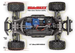Traxxas 89086-4REDWideMAXX 1:10 RTR TSM 4S Brushless Monster-Truck rot