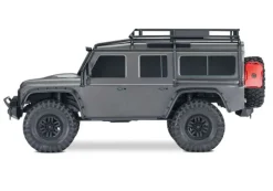 Traxxas 82256-4-SLVRTRX-4 Landrover Defender 1:10 Crawler RTR, Clipless, silber