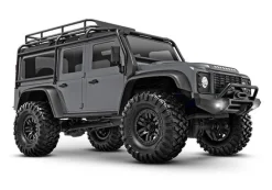 Traxxas 97054-1SLVRTRX-4M Land Rover Defender 4x4 Crawler 1:18 silber 100% RTR