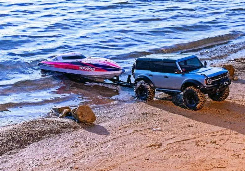 Traxxas 10650Tandem-Achsen Boots-Anhänger für Disruptor passend für diverse 1:10 TRX-Modelle