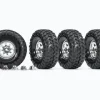 Traxxas 8183XCanyon Trail Reifen auf Felge chrome für TRX-4 5225A Achse