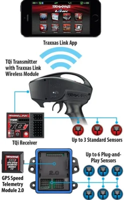 Traxxas 6553XTQi Telemetrie Expander 2.0 mit GPS Modul 2.0