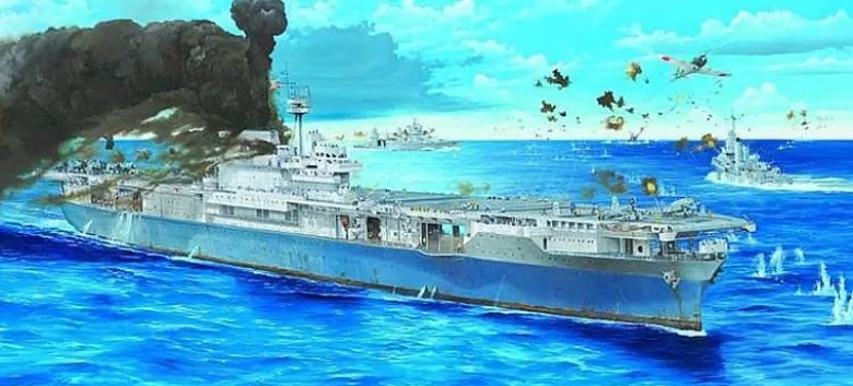 Trumpeter 03711CV-5 USS Yorktown Flugzeugträger 1:200 Plastik Modellbausatz