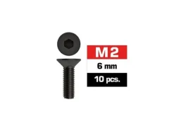 Ultimate Racing UR161206Schrauben - Senkkopf - Innensechskant - M2 x 6mm (10)