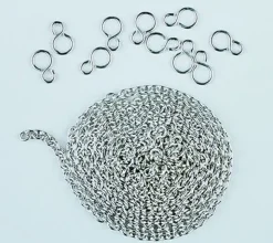 Wedico 419-WGliederkette 1m lang mit 10 S-Haken