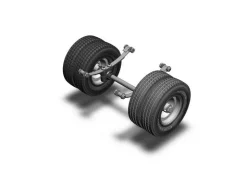 Wedico 103-WHinterachse für Standard-Fahrgestelle zwillingsbereift