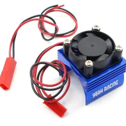 Yeah Racing YA-0461BUAluminium-Kühlkörper für 380er-Motor mit Lüfter - blau