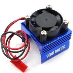 Yeah Racing YA-0461BUAluminium-Kühlkörper für 380er-Motor mit Lüfter - blau