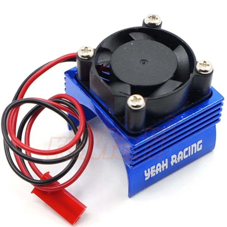 Yeah Racing YA-0461BUAluminium-Kühlkörper für 380er-Motor mit Lüfter - blau
