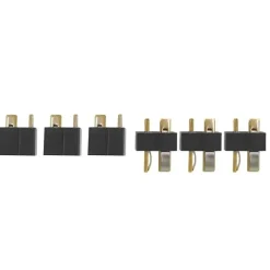 Yuki Model AM-614-3PAmass Goldkontakt Deans Micro Plug, 3 Paare